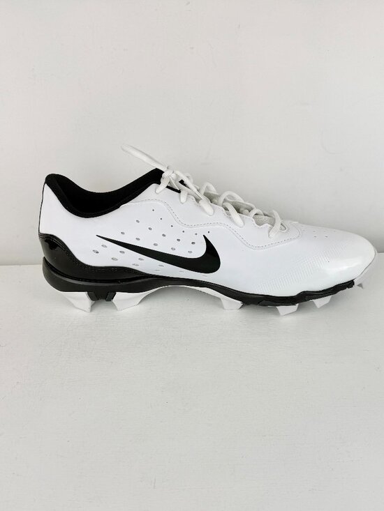 Men\'s 12 Nike Alpha Huarache 4 Keystone Baseball Cleats White Black DJ6524-101 main image 6